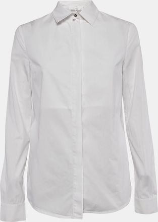 Elisabetta Franchi White Cotton Long Sleeve Shirt