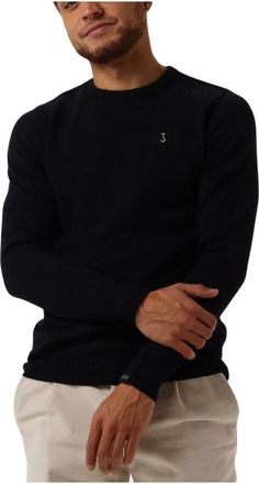 Butcher of Blue Blauwe Crew Neck Sweater Vest - Heren - Ronde hals truien - Blauw - 3XL - Wol - Truien & Vesten