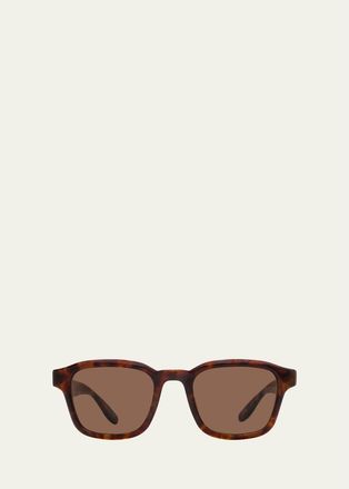 Barton Perreira Mens Winton Acetate Square Sunglasses