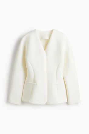 H&M Blazer aus Scuba - Weiss