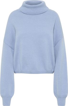 Risa Gebreide coltrui teylon Dames blauw