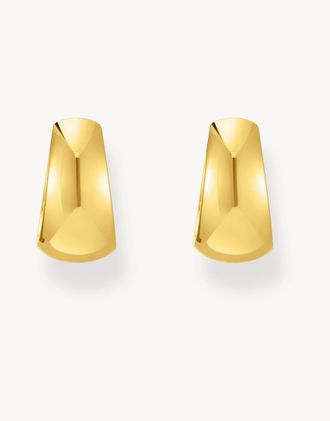 Thomas Sabo Orecchini a cerchio placcati oro giallo 18K in argento sterling