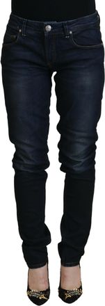 Acht Womens Skinny Jeans - Dark Blue Cotton - Size 26 (Waist)