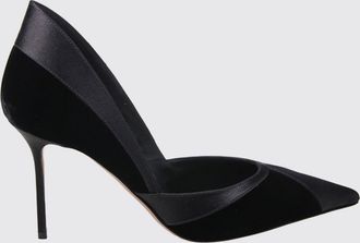 Aquazzura D&eacute;collet&eacute; Shadow in velluto e raso con tacco a spillo alto