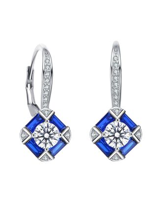 Genevive Silver Cz Earrings
