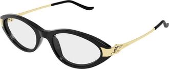 Cartier Glasses, female, Black, Size: 52 MM Ct0633O Optical Frame