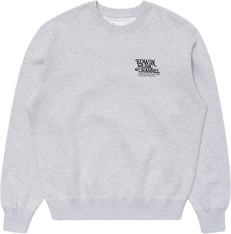 Edwin Rare Spins Sweatshirt - Heren - Sweatshirts & Hoodies - Grijs - Maat: S Katoen