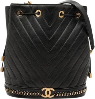 Chanel Pre-owned Bolso Cubo Piel Chevron V Stitch - Pre-owned - Mujer - Negro - ONE SIZE
