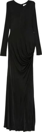 Giuseppe Di Morabito long-sleeve draped dress - Black
