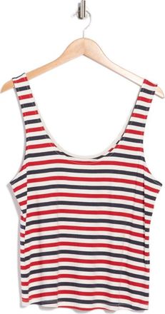 L'agence Sade Stripe Tank in Natural/Red /Navy Stripe at Nordstrom Rack, Size Xx-Small