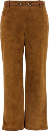 Gucci Brown Calfskin Womens Pants