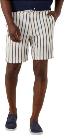 Selected Heren, Korte broeken, Wit, Maat: L Linnen