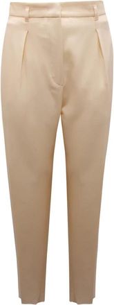 Max Mara Studio Briose Wo Broek - Dames - Slim Fit Broeken - Beige - S - Broeken