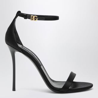 Dolce & Gabbana Keira sandal in black satin
