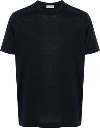 Paul & Shark crew-neck T-shirt - men - Cotton/Silk - XXXL - Blue