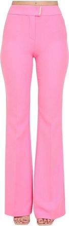 Simona Corsellini pantalone - Dames - Wijde Broeken - Roze - M - Polyester - Broeken