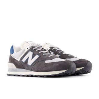 New Balance Sneaker NEW BALANCE 574, Damen, Gr. 37,5, schwarz cement, Leder, Textil, Schuhe Sneaker