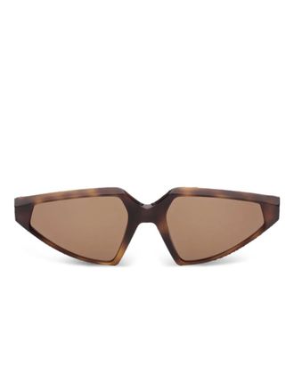 Sportmax geometric-frames sunglasses - Brown