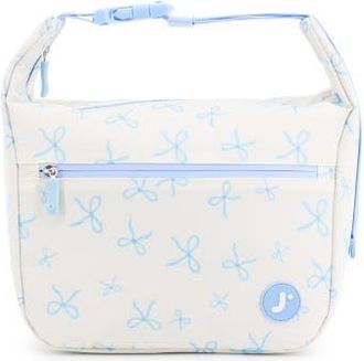 JWorld Lane Insulated Lunch Bag with Adjustable Clip-Strap in Blue Bows at Nordstrom