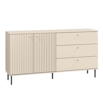 Petits Meubles Buf&eacute; 2 puertas 3 cajones cachemira melamina beige
