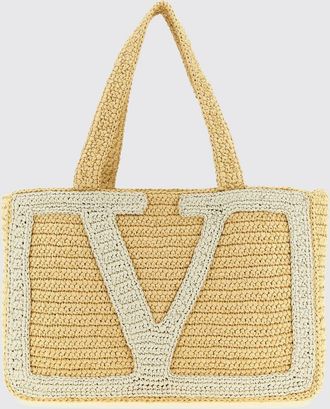 Valentino Garavani Borsa Viva Superstar Valentino Garavani in rafia crochet
