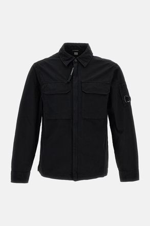 C.P. Company Giacca/camicia Over Con Zip In Gabardine Organico