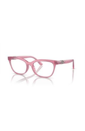 Dolce & Gabbana 52mm Butterfly optical glasses in Pink at Nordstrom