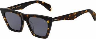 Rag & Bone Womens Rnb1025/s Cat Eye Sunglasses In Tortoise Dark Havana