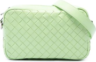 Bottega Veneta Pre-owned Bottega Veneta Small Calfskin Intrecciato Camera Bag Unisex 695ZMD4BO8CKWA1X
