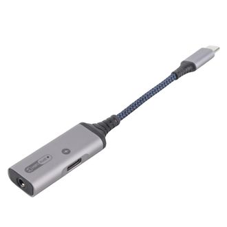 OEM Adaptador Usb-c A Conector De Auriculares De 3,5 Mm Y Carga R&aacute;pida De 60 W (aleaci&oacute;n De Aluminio Gris)