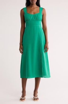 Vince Camuto Sleeveless Midi Sundress in Green at Nordstrom Rack, Size 14