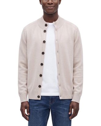 N.Peal N.Peal 100% Cashmere Mock Neck Cardigan