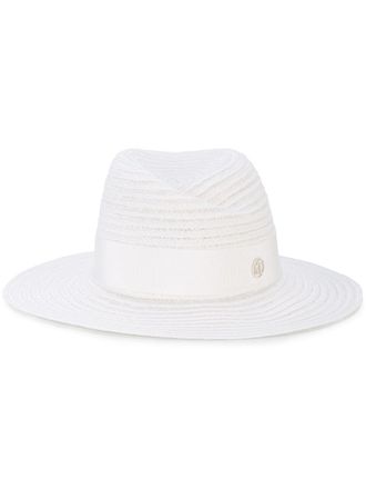 Maison Michel Cappello di paglia Virginie - Bianco