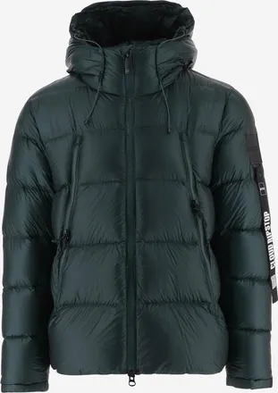 Outhere gewatteerde nylon donsjas met capuchon