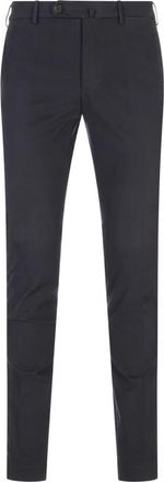 Incotex Blauwe Katoen Elastaan Broek - Heren - Slim Fit Broeken - Blauw - 4XL - Katoen - Broeken