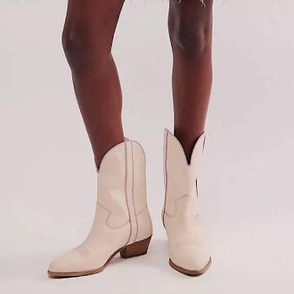 Free People Womens Boarderline Western Boot In Plaster