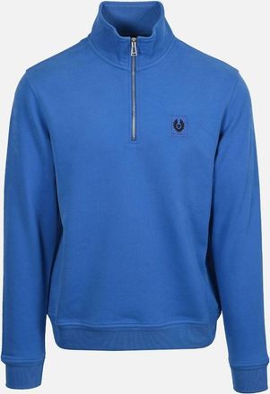 Belstaff Mens BELSTAFF HALF ZIP SWEATSHIRT MARINE BLUE - Navy - Size: 38