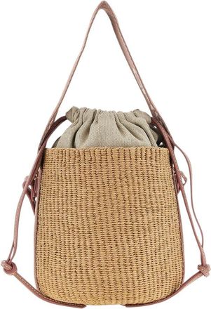 Chlo&eacute; Natural Woody Small Bucket Bag
