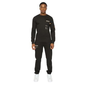 Duck and Cover Heren Applewood Top & Bottom Set (Zwart)