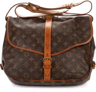 Louis Vuitton Pre-owned Womens Saumur GM Shoulder Bag - Brown - One Size
