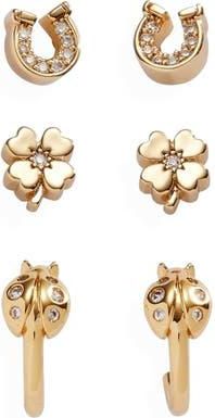 Alex and Ani Love Luck Stud Set in Gold at Nordstrom