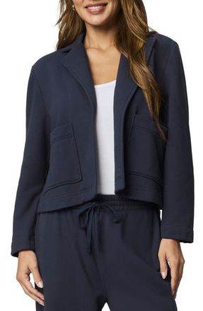 Splendid Matilda Cotton Fleece Jacket in Navy Blue at Nordstrom, Size Medium