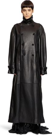 Ann Demeulemeester Ansa Double Breasted Trench Coat