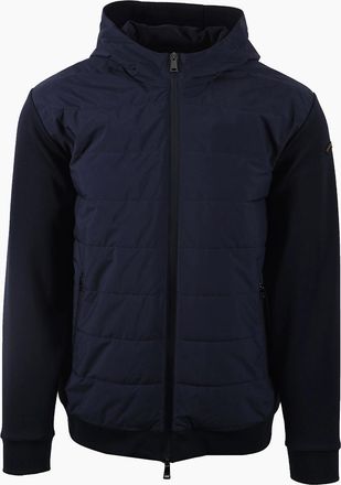Paul & Shark Mens Paul & Shark FULL ZIP HYBRID JACKET NAVY - Size: 40