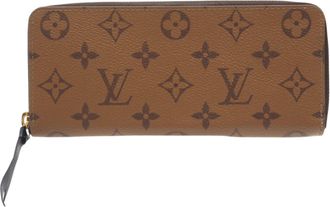 Louis Vuitton Beige Coated Canvas Long Wallet (Bi-Fold) (Pre-Owned)