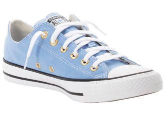 Converse Sneaker CONVERSE CHUCK TAYLOR ALL STAR PEACHED CANVAS, Damen, Gr. 38, weiss (open sky, wei&szlig;, gold), Textil, Schuhe Sneaker