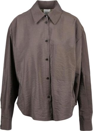Alysi Camicia di Seta - - Blouses & Shirts - Donna - Marrone - S