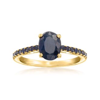 Ross-Simons Sapphire Birthstone Ring in 18kt Gold Over Sterling
