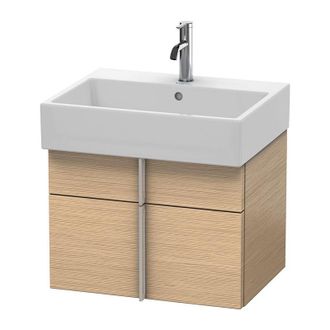 Duravit Duravit Vero Air Mueble De Pared 58,4 X 43,1 Cm, 1 Caj&oacute;n, 1 Extra&iacute;ble, Para Vero Air 235060, Color (frente/cuerpo): Roble Cepillado Chapa De Madera Au