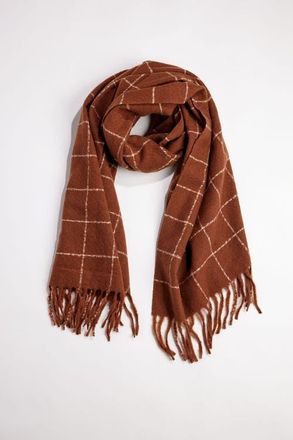 Hat Attack Windowpane Muffler in Tobacco at Nordstrom